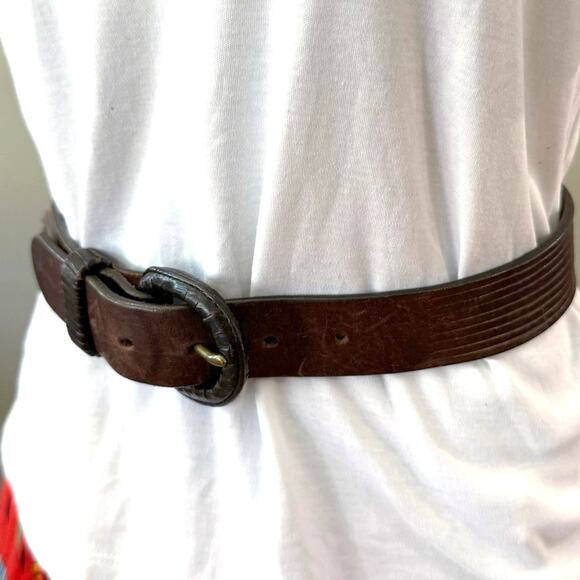 Unbranded Accessories - Leather Belt Size 30 Brown Leather